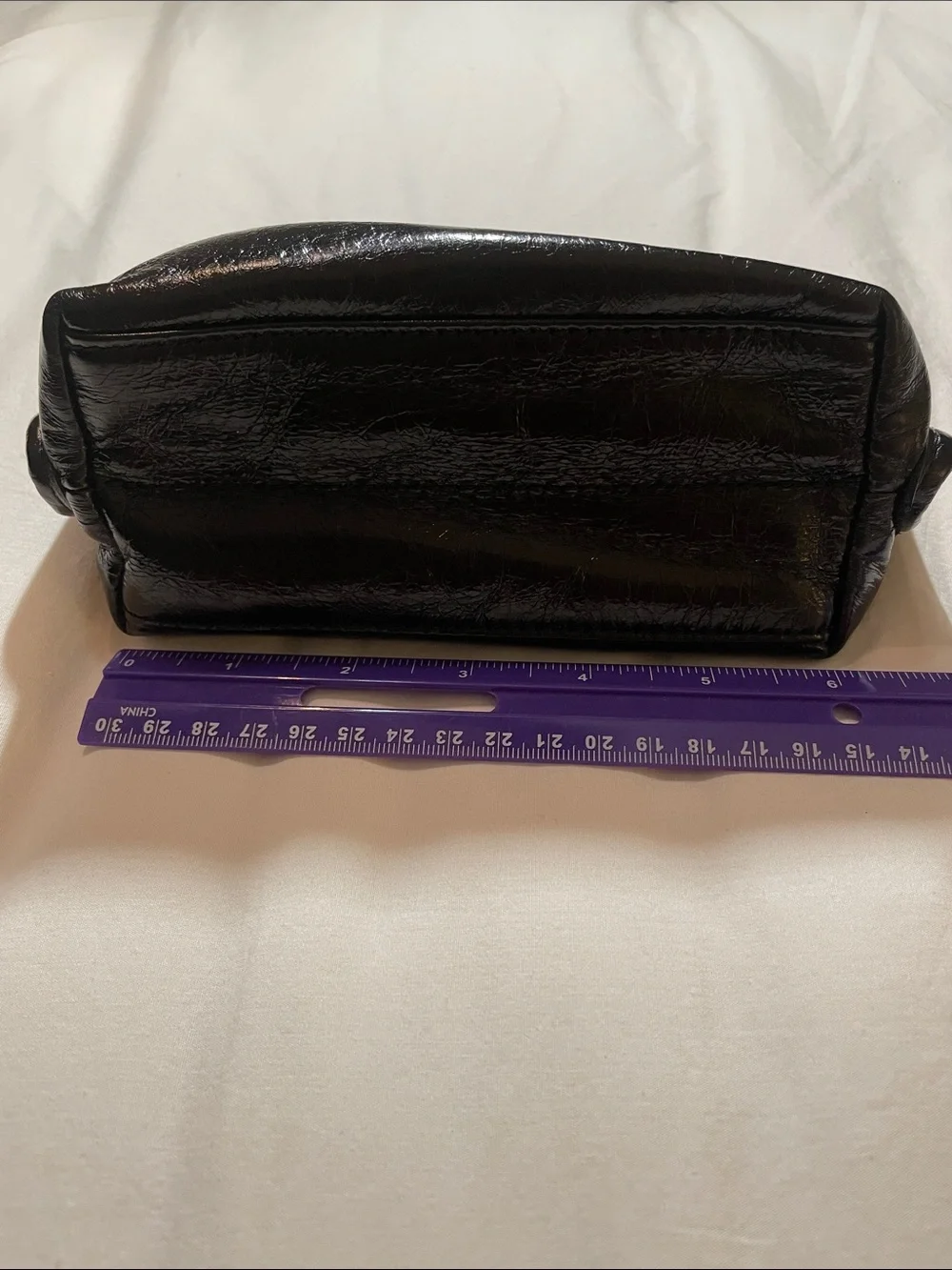 HOBO Black Leather Cosmetic Pouch